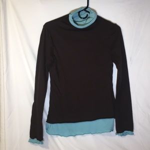 Athleta Lettuce Edge Long Sleeve Shirt Size Small